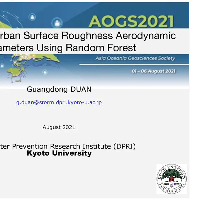 Talk at AOGS2021, Singapore (Online) - The Pandemic Has Changed the Way We Meet